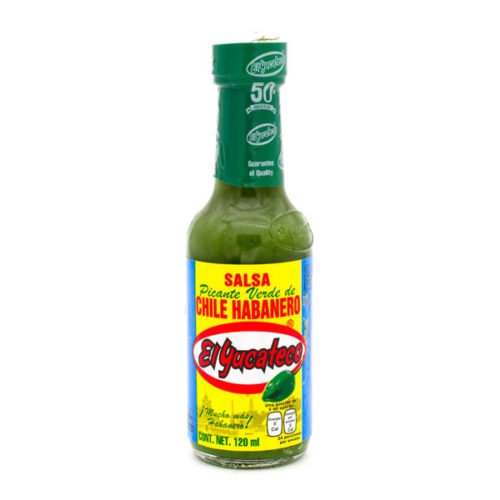 Salsa Picante Verde de Chile Habanero Sauce El Yucateco Farmah's