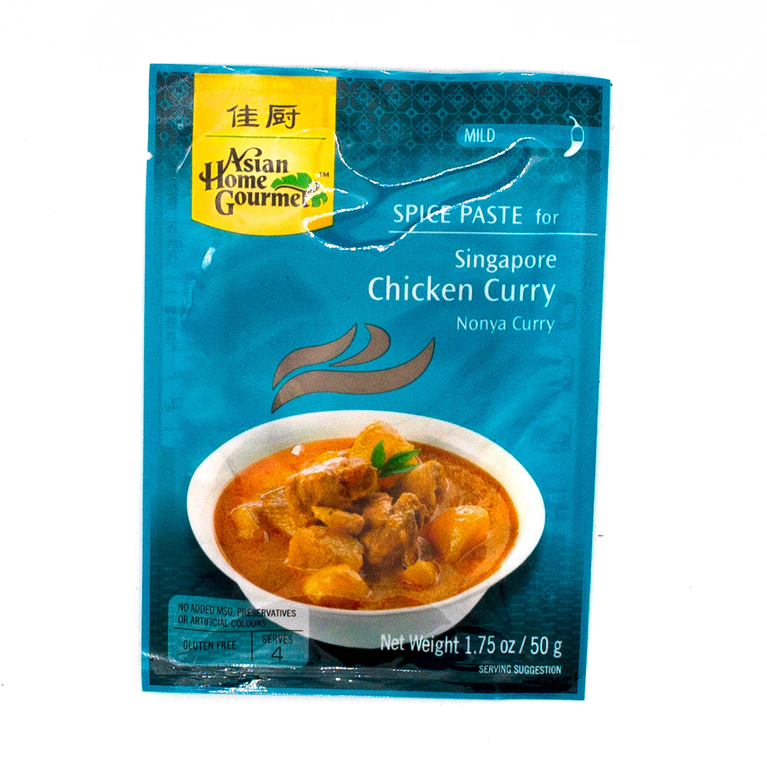 asian home gourmet singapore chicken curry nonya spice paste